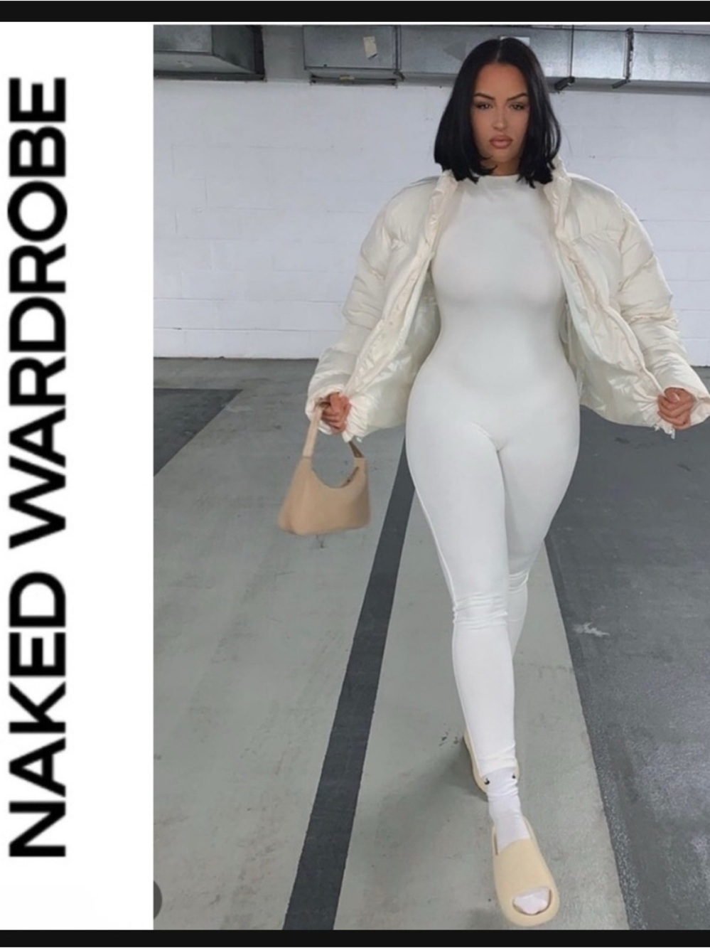 Naked Wardrobe 🤍 The Sweet T Jumpsuit | XS